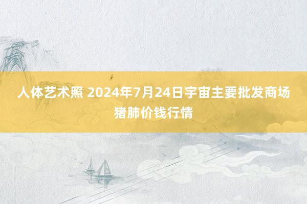 人体艺术照 2024年7月24日宇宙主要批发商场猪肺价钱行情