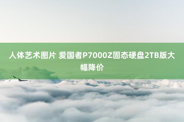 人体艺术图片 爱国者P7000Z固态硬盘2TB版大幅降价