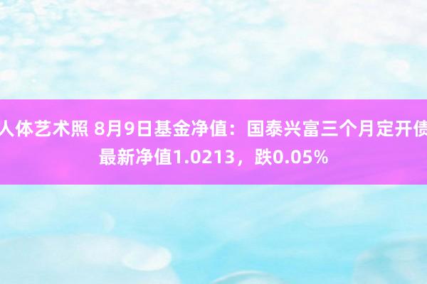   人体艺术照 8月9日基金净值：国泰兴富三个月定开债最新净值1.0213，跌0.05%