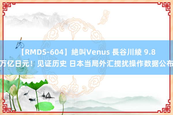 【RMDS-604】絶叫Venus 長谷川綾 9.8万亿日元！见证历史 日本当局外汇搅扰操作数据公布